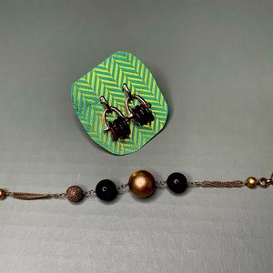 Earrings and bracelet bundle